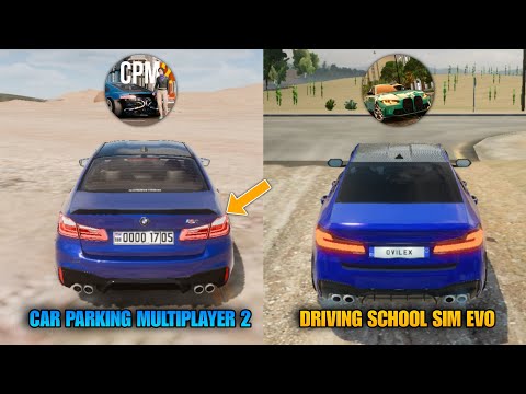 Car Parking Multiplayer 2 VS Driving School Sim Evo | Comparison (Cars, Sounds, Maps & More)