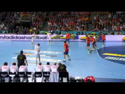 Denmark vs Spain(1st Half)  World Championships Final handball 2013