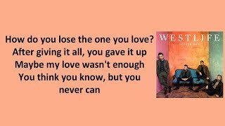 Westlife - Better Man (Lyrics)