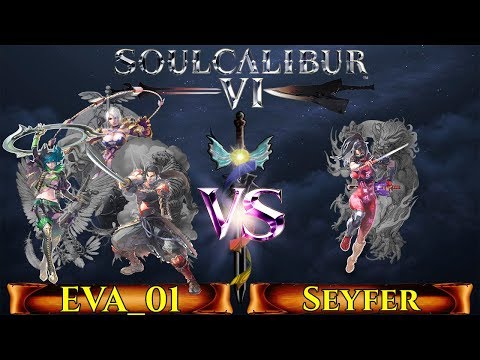 Soul Calibur VI - Online casual - FT5 - EVA_01 (Mitsurugi,Ivy,Tira) VS Seyfer (Taki)