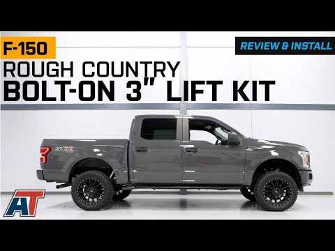 2014-2020 4WD F-150 Rough Country 3" Bolt-On Upper Control Arm Suspension Lift Kit Review & Install