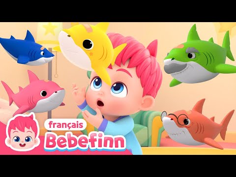 🦈Cinq Petits Requins | EP39 | Chanter avec Bebefinn | Bebefinn français👶Chansons pour Enfants