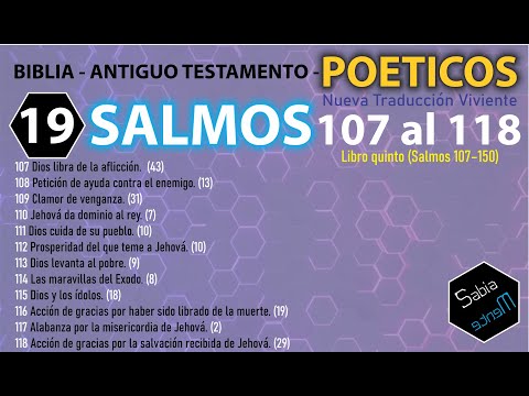 SALMOS 107, 108, 109, 110, 111, 112, 113 114 115 116 117 118 y Audio Libro Biblia DRAMATIZADA NTV Sm