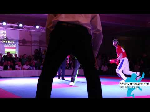 Desi Leonard vs Laszlo Gombos - Men's -74kg Final - Irish Open 2015