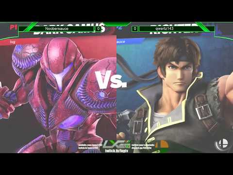 qwertz143 (Dark Samus/Kirby) vs Noobersauce (Richter) - Smash Ultimate @ LXG 17 - Losers Finals