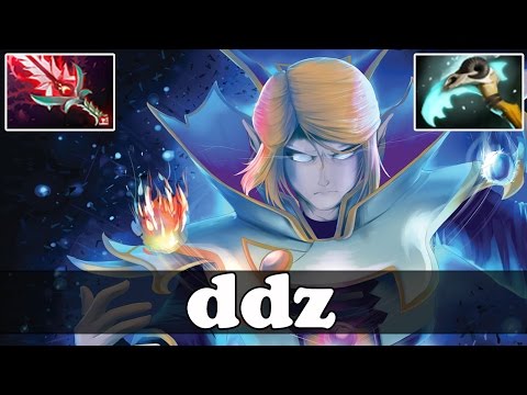 ddz 8400 MMR Plays Invoker with Bloodthorn and Scythe of vyse - Dota 2