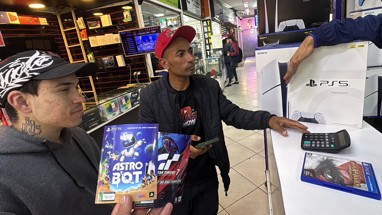 COMPRAMOS UM PS5 NA SANTA EFIGÊNIA POR 3980,00R$ COM 3 JOGOS 