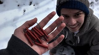 VLOG: Fireworks In The Woods With Damian | Ice Adventure