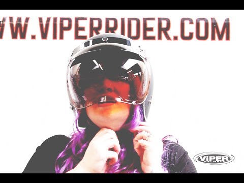 Viper RS05 Open Face Helmet with Bubble Visor Accessories