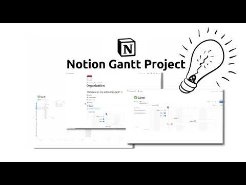 Gantt Notion project | Prototion | Buy Notion Template