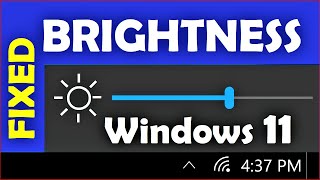 Windows 11 Brightness Problem [ How to Fix ] 100% Working