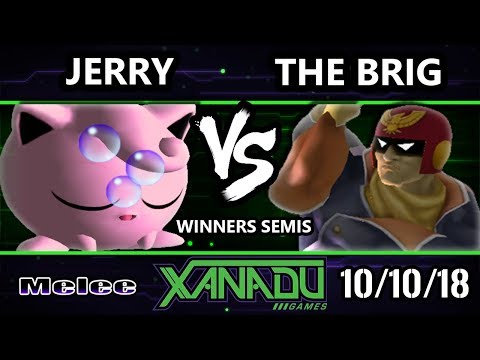 S@X 271 SSBM - EBM | Jerry (Jigglypuff) Vs. The Brig (Captain Falcon) Smash Melee Winners Semis