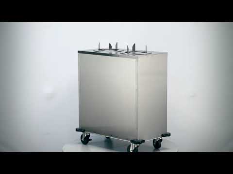 Lakeside 915 Mobile Enclosed Two Stack Non-Heated Adjust-A-Fit Dish Dispenser 7 image