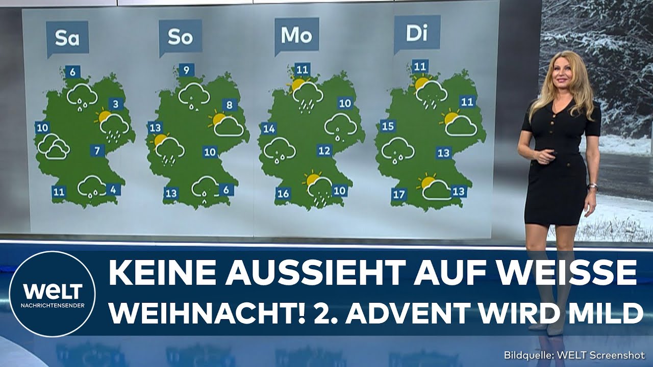 WELT WETTER: Winter macht Pause! Zweistellige Temperaturen zum zweiten Advent!