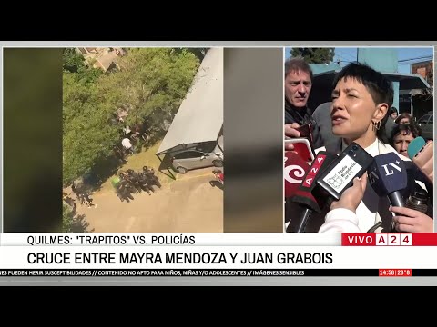 📢 QUILMES: CRUCE ENTRE MAYRA MENDOZA Y JUAN GRABOIS: "QUIÉN TE CREES QUE SOS?"