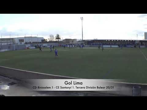 Gol Lima. CD Binissalem 1 - CE Santanyí 1. Tercera División Balear 20/21