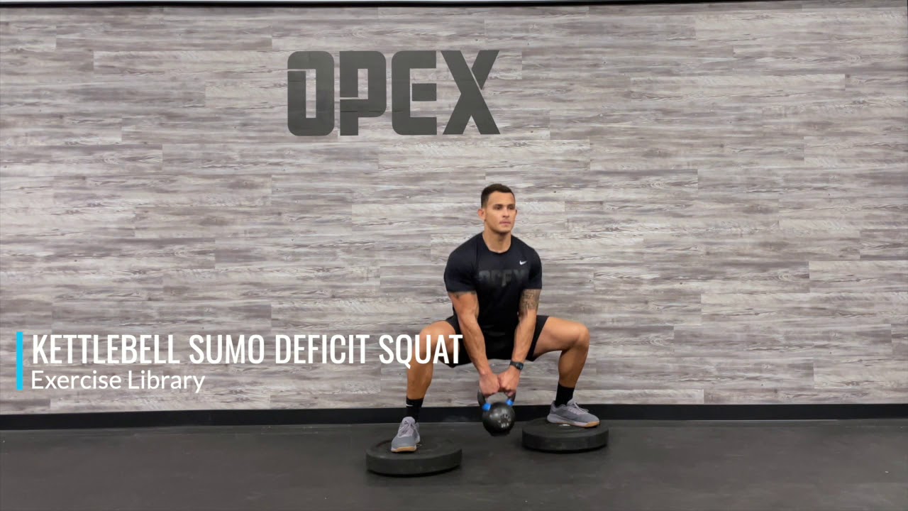 Kettlebell Sumo Deficit Squat
