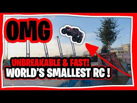 World's Smallest RC CAR vs SKATEPARK | Traxxas LaTrax Teton 1/18 Scale Basher