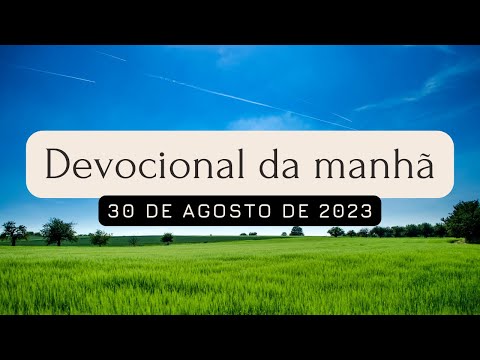 ONDE VC ESTÁ ENRAIZADO? - DEVOCIONAL DA MANHÃ - 30 DE AGOSTO DE 2023 - 7h30 // Thiago Batista