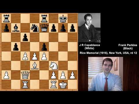 Jose Raul Capablanca vs Frank Kendall Perkins - Rice Memorial (1916)
