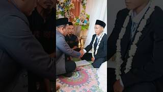 Download lagu IJAB KABUL WALI ADIK SENDIRI WAKILKAN KE PENGHULU #shorts mp3