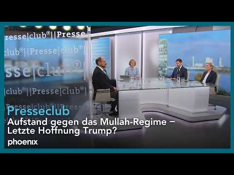 Presseclub: Aufstand gegen das Mullah-Regime – Letzte Hoffnung Trump?