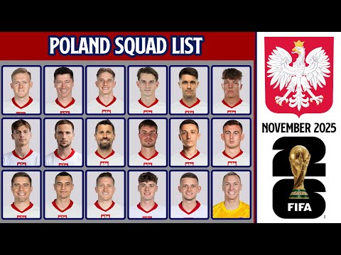 Poland's Official Squad for FIFA World Cup 2026 Qualifiers | FIFA Day November 2025