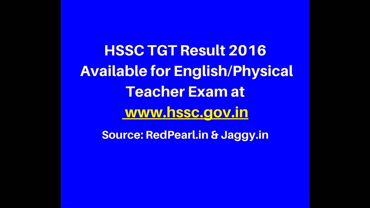 HSSC Results 2016 | 1035 posts | Haryana Staff Selection Commission | Jaggy