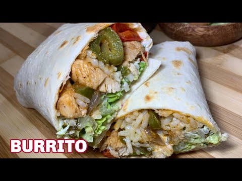 Chicken Burrito Recipe & Easy Burrito Bowl Recipe - Chipotle Copycat Recipe - How To Make A Burrito