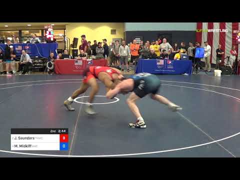2018 FS WTT Challenge/UWW Juniors 61 Consi-Semis - Joshua Saunders (TMWC) Vs. McGwire Midkiff (BWC