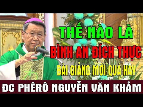 THẾ NÀO LÀ BÌNH AN ĐÍCH THỰC - Bài Giảng Mới Quá Hay Của ĐC Phêrô Nguyễn Văn Khảm |Ánh Sáng Lời Chúa