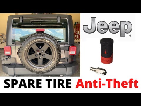 Jeep Spare Tire Lock - 2016 Jeep Wrangler Unlimited Sport (JKU)