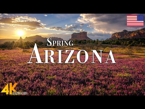 Spring Arizona 4K Ultra HD • Stunning Footage Arizona, Scenic Relaxation Film with Calming Music.
