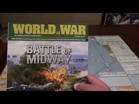 Bare Bones Wargaming Midway Solitaire Intro and first turn play through