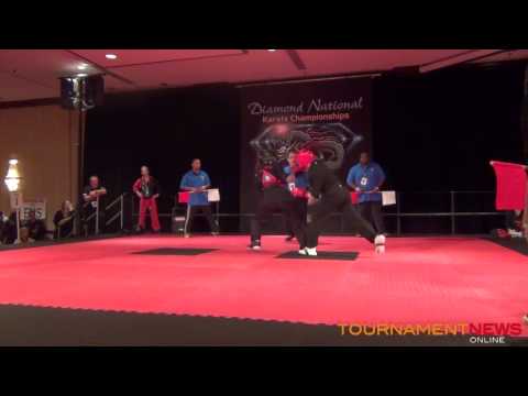 Kristen Knipper vs Ashley Fronden Women's Fighting at Diamond Nationals 2012