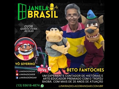 vamos conversar com Beto Fantoches! contador de histórias e arte-educa