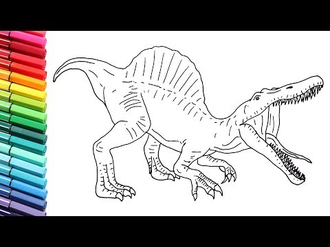 How to Draw Dinosaurs for Children - Drawing and coloring ...