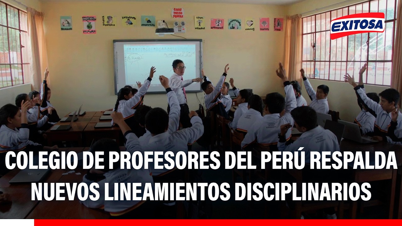 🔴🔵 Colegio de Profesores del Perú respalda nuevos lineamientos disciplinarios