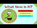  Ask and tell the time in English