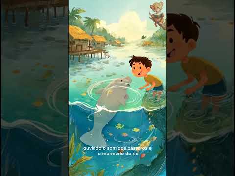 O menino e o peixe boi