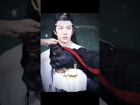 his reaction 😨 ! #cdrama #bjyx #theuntamed #mdzs #weiwuxian #lanzhan #wangyibo #xiaozhan #bts