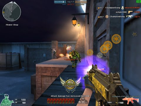 Crossfire West: Scorpion EVO3A1-Goldsmith HMX Gameplay - Champion Dang