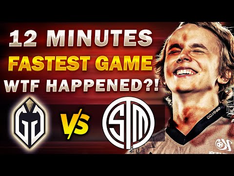 12 MIN FASTEST GG IN 2023 - GG vs TSM - WTF JUST HAPPENED