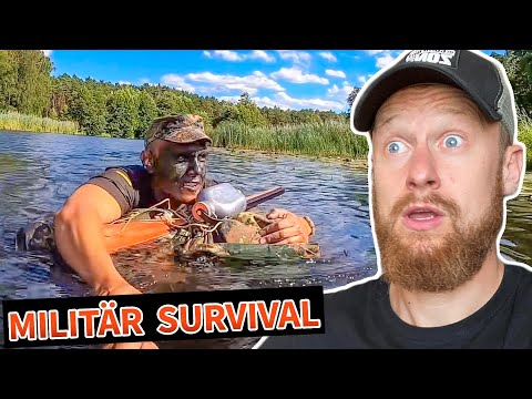 24H überleben mit MILITÄR AUSRÜSTUNG | Survival Mattin FLUTET sein EQUIPMENT | Fritz Meinecke