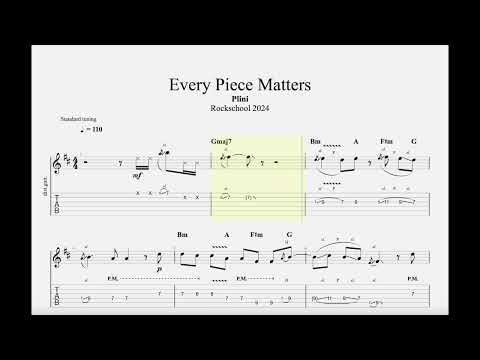 G8 Every Piece Matters Guitar Rockschool 2024 Grade 8 Tab