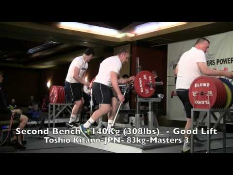 2015 IPF Masters World Championship M3 Men 59 to 83 Kg Bench Presses