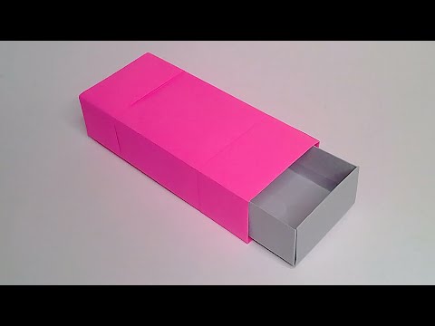 How to make a SLIDING BOX out of paper ✅| Origami STEP BY STEP