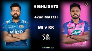 MI vs RR 42nd Match IPL Highlights 2023 | MI vs RR Full Match Highlights | Hotstar Cricket 22