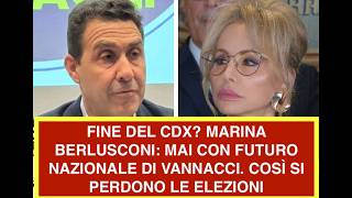 FINE DEL CDX? MARINA BERLUSCONI: MAI CON FUTURO NAZIONALE DI VANNACCI. COSÌ SI PERDONO LE ELEZIONI