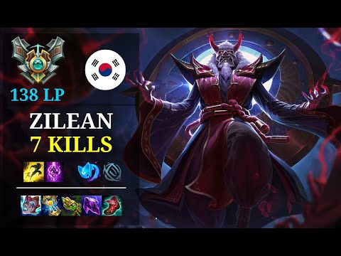 Zilean Mid vs Twisted Fate - 7 kills - Aldosl KR Master (138 LP) Patch 11.3